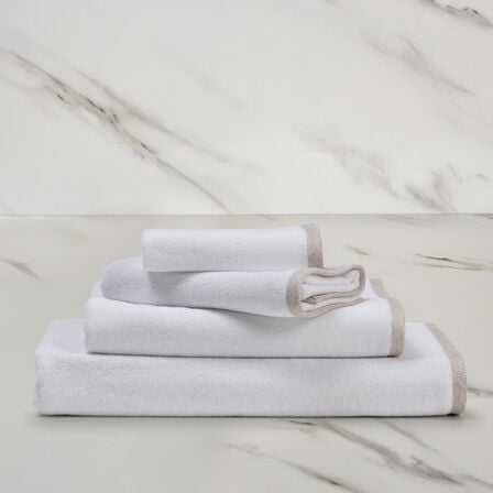 Light Terry and Linen Crepe Guest Towel