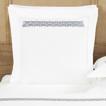Basket Weave Embroidery Federa Quadrata