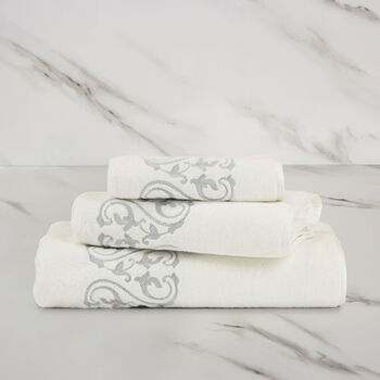 Ornate Medallion Ricamo  Asciugamano