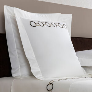 slide 2 Links Embroidered Euro Sham