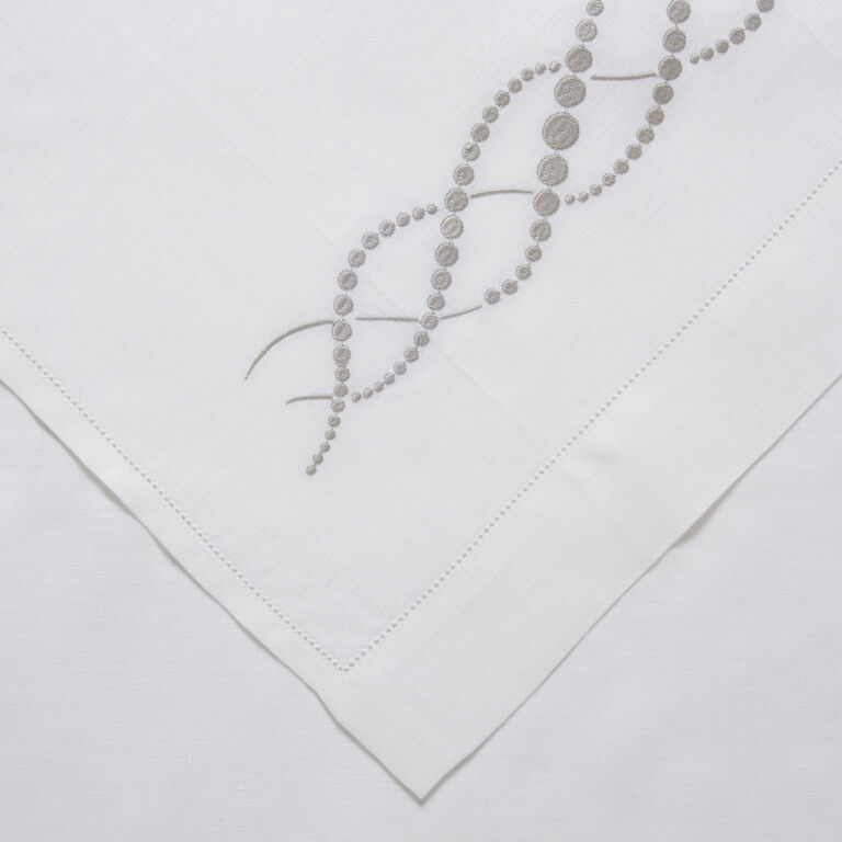 slide 2 Pearls Embroidered Guest Towel