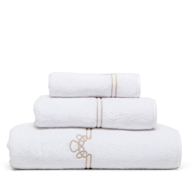 slide 1 Sirmione Embroidered Set Asciugamani