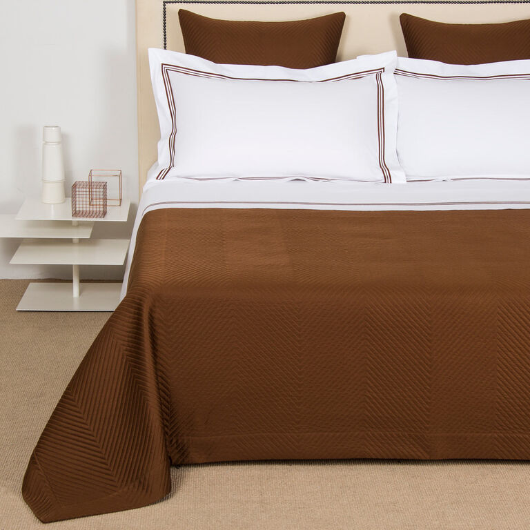 slide 1 Luxury Herringbone Bedspread