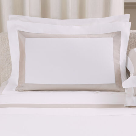 Sateen Breeze Border Taie D'Oreiller