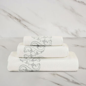 Ornate Medallion Ricamo  Asciugamano