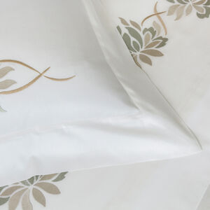 slide 3 Lotus Flower Embroidered Duvet Cover