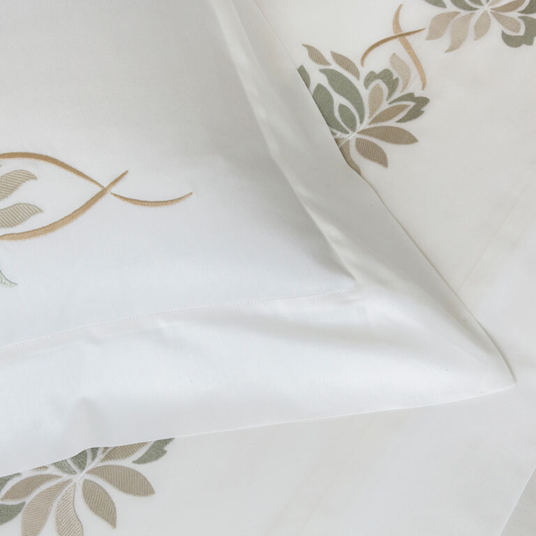 slide 3 Lotus Flower Embroidered Duvet Cover