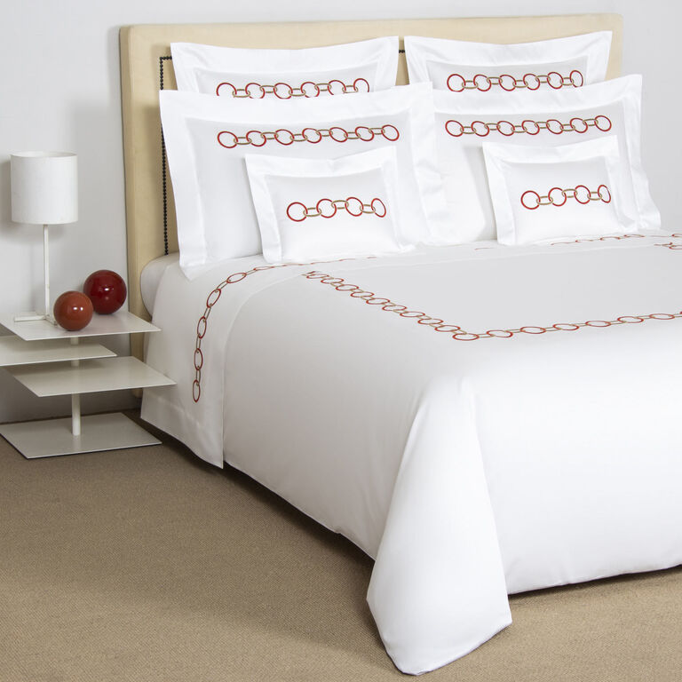 slide 4 Links Embroidered Duvet Cover