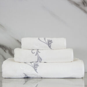 slide 1 Tracery Embroidered Guest Towel