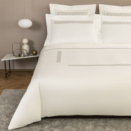 Basket Weave Ricamo Set Copripiumino