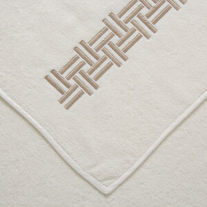 slide 2 Basket Weave Ricamo Asciugamano Ospite