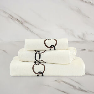 slide 1 Links Embroidered Guest Towel