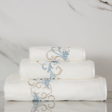 Tracery Embroidered Guest Towel