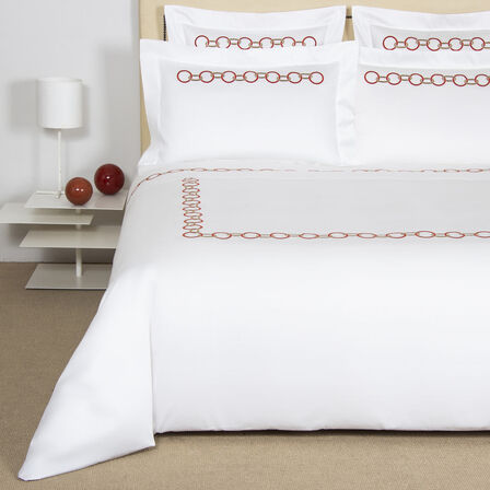 Links Embroidered Duvet Cover