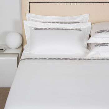 Basket Weave Embroidered Sheet Set