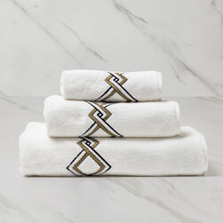 Twist Embroidery Guest Towel