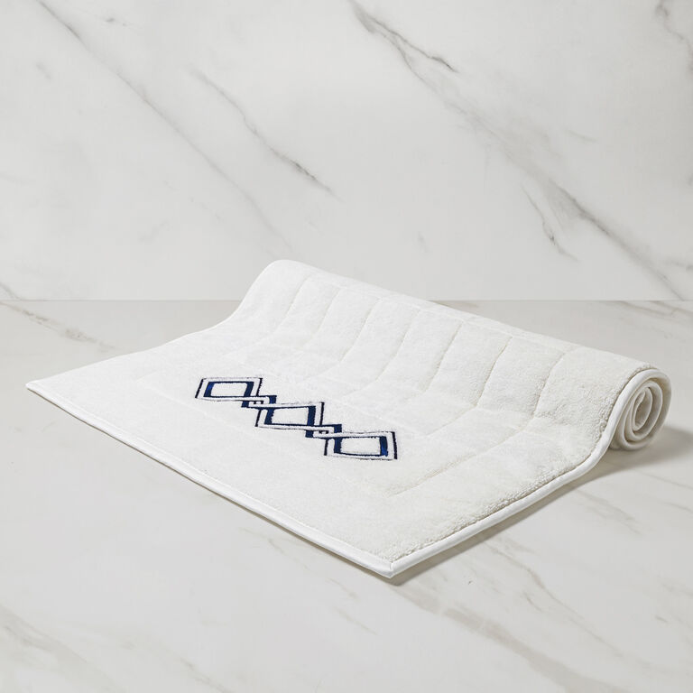 slide 1 Twist Embroidery Bath Mat