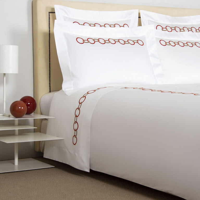 slide 2 Links Embroidered Duvet Cover