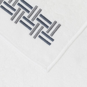 slide 3 Basket Weave Embroidery Asciugamano Ospite