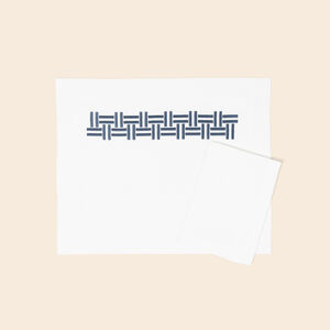 slide 2 Basket Weave Set aus Tischset und Servietten