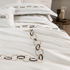 slide 5 Links Embroidered Pure Linens Completo Letto