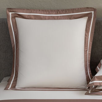 Taupe and Ivory Geo Stripe Throw Pillow by World Market