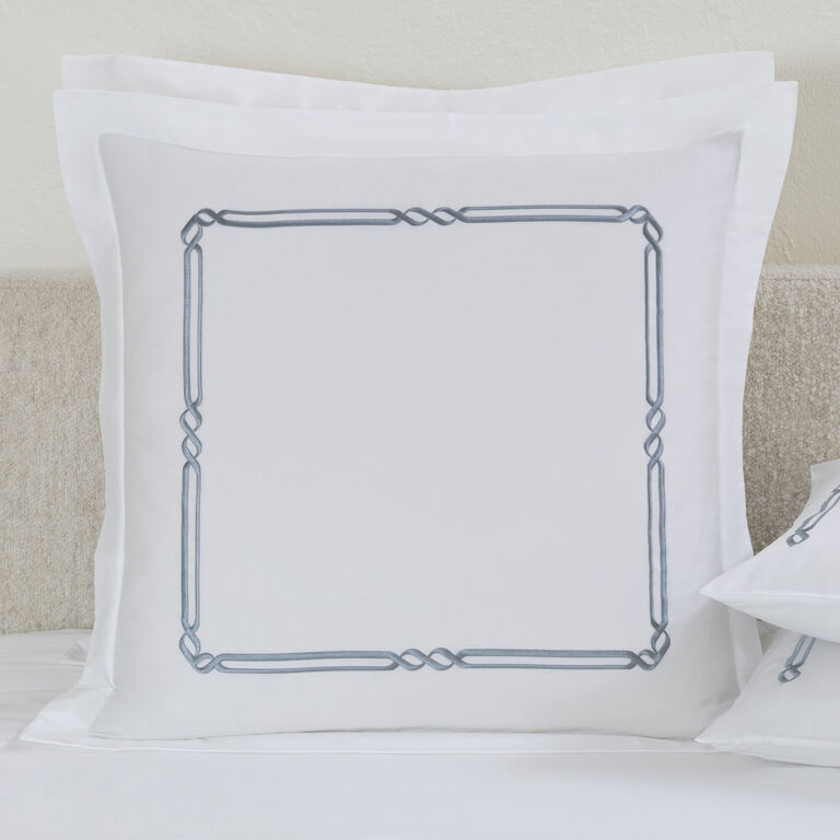 slide 1 Frame Embroidery Taie D'Oreiller Carr&Atilde;&copy;e