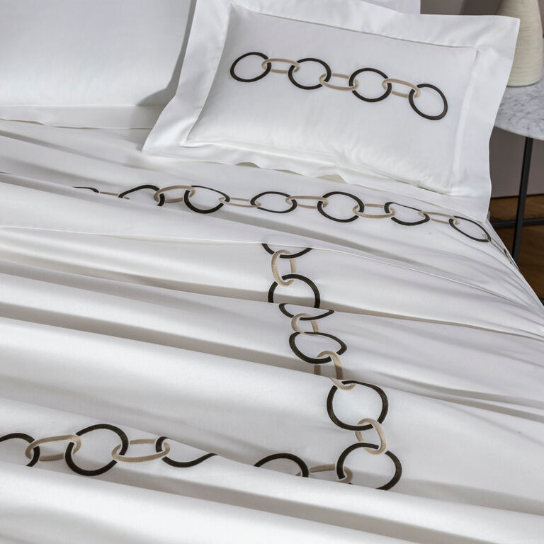 slide 5 Links Embroidered Euro Sham