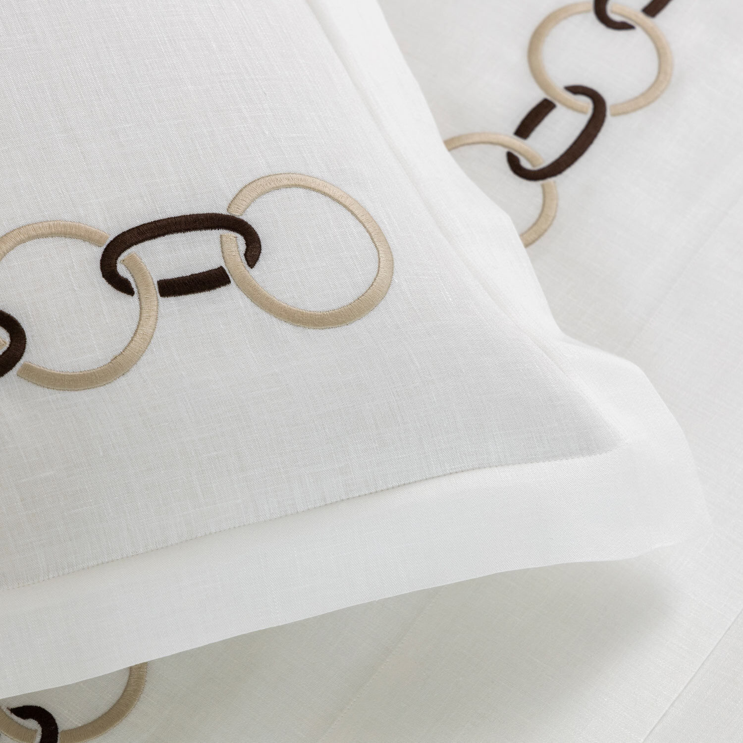 slide 3 Links Embroidered Pure Linens Federa