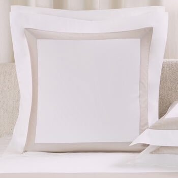 Sateen Breeze Border Taie D'Oreiller Carr&eacute;