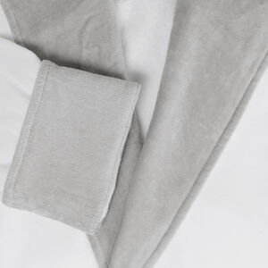 slide 2 Velour Shawl Collar Robe Grey
