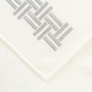 slide 3 Basket Weave Ricamo Asciugamano