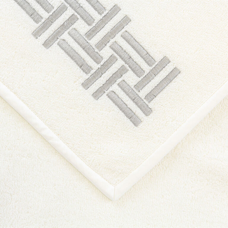 slide 3 Basket Weave Ricamo Asciugamano