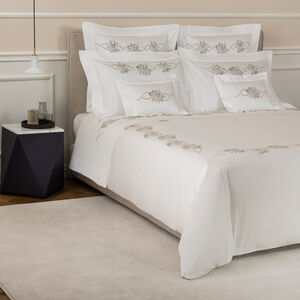 slide 5 Lotus Flower Embroidered Duvet Cover