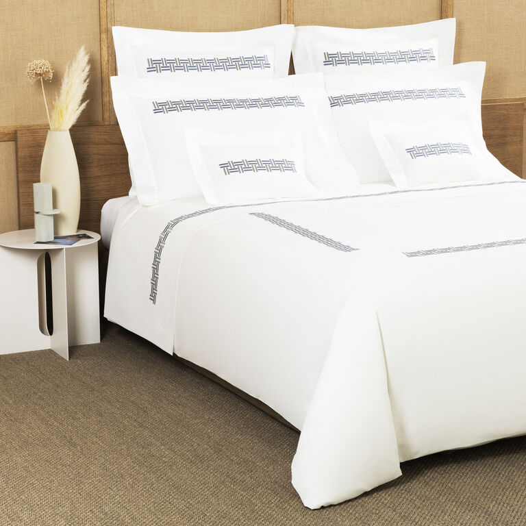 slide 4 Basket Weave Embroidery Sheet Set