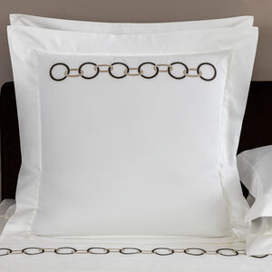 slide 1 Links Embroidered Euro Sham
