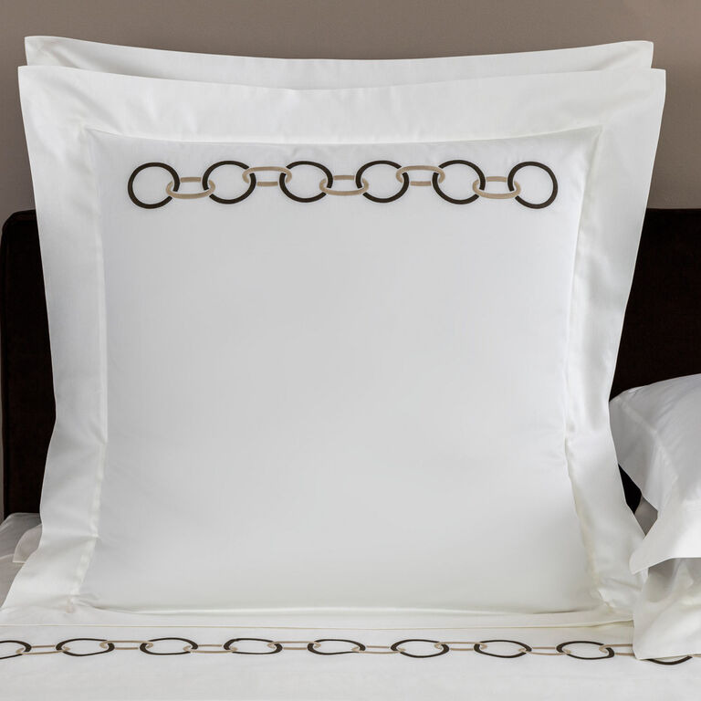 slide 1 Links Embroidered Euro Sham