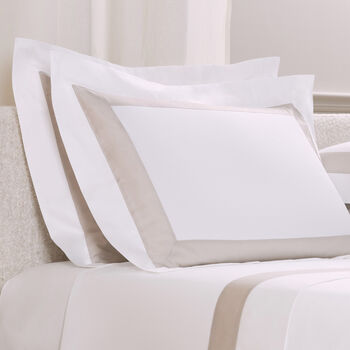 Sateen Breeze Border Taie D'Oreiller
