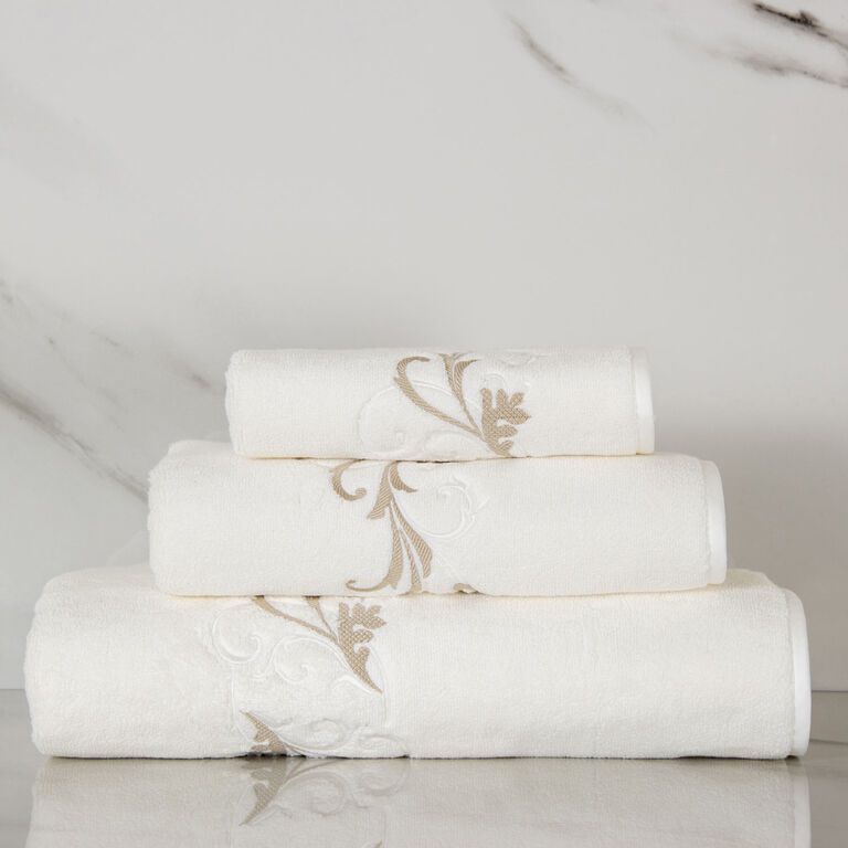 slide 1 Tracery Embroidered Hand Towel