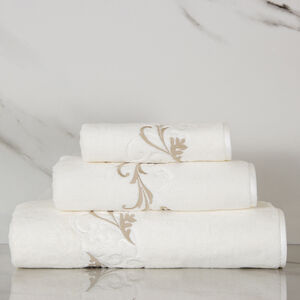 slide 1 Tracery Embroidered Bath Sheet 