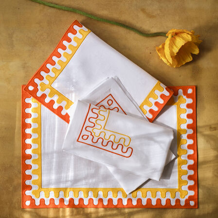 Modernism Forma Set aus Tischset und Servietten