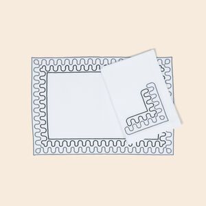 slide 2 Modernism Outline Set aus Tischsets und Servietten 