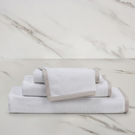 Light terry and Linen Wash Cloth