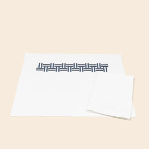 slide 3 Basket Weave Set aus Tischset und Servietten