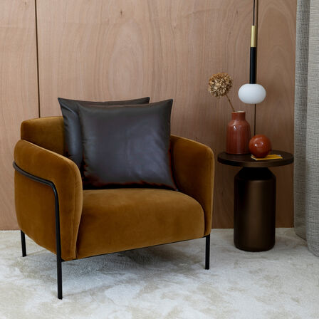 Luxury Soft Leather Decorative Cushion