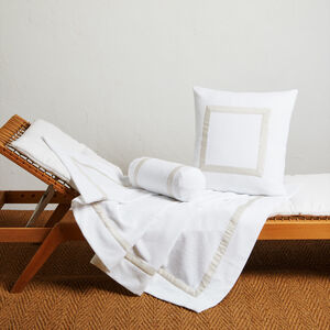 slide 4 Light terry and Linen Decorative Pillow