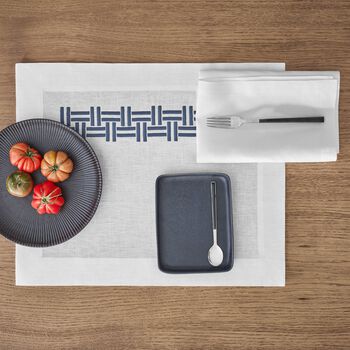 Basket Weave Set aus Tischset und Servietten