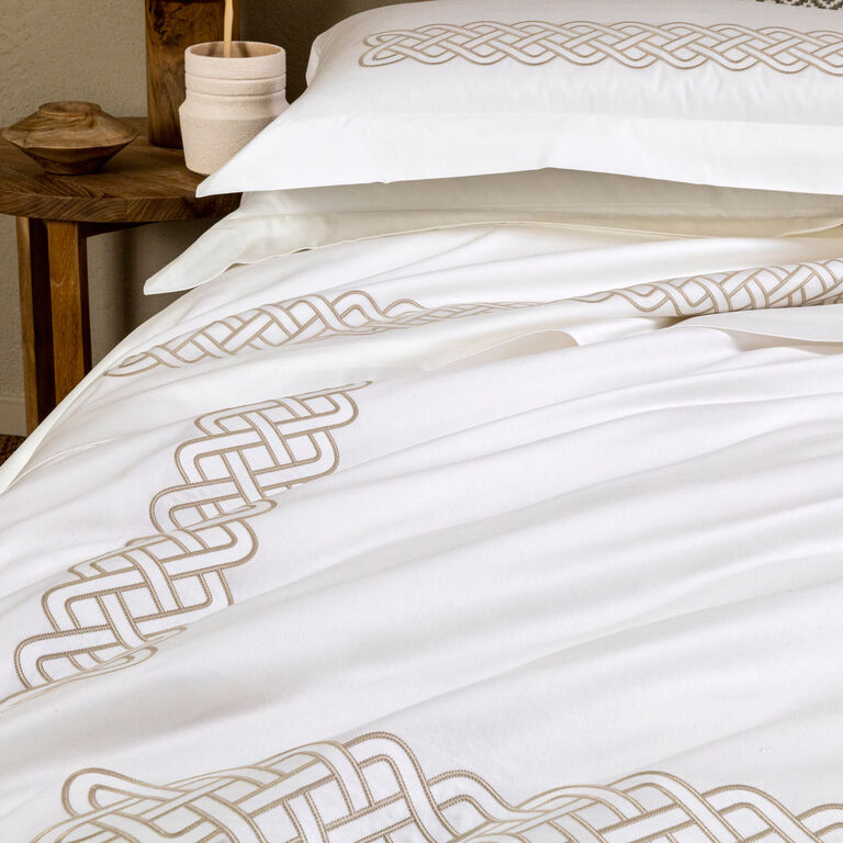 slide 5 Intreccio Embroidered Euro Sham