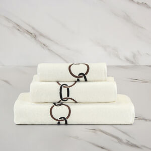 slide 2 Links Embroidered Guest Towel