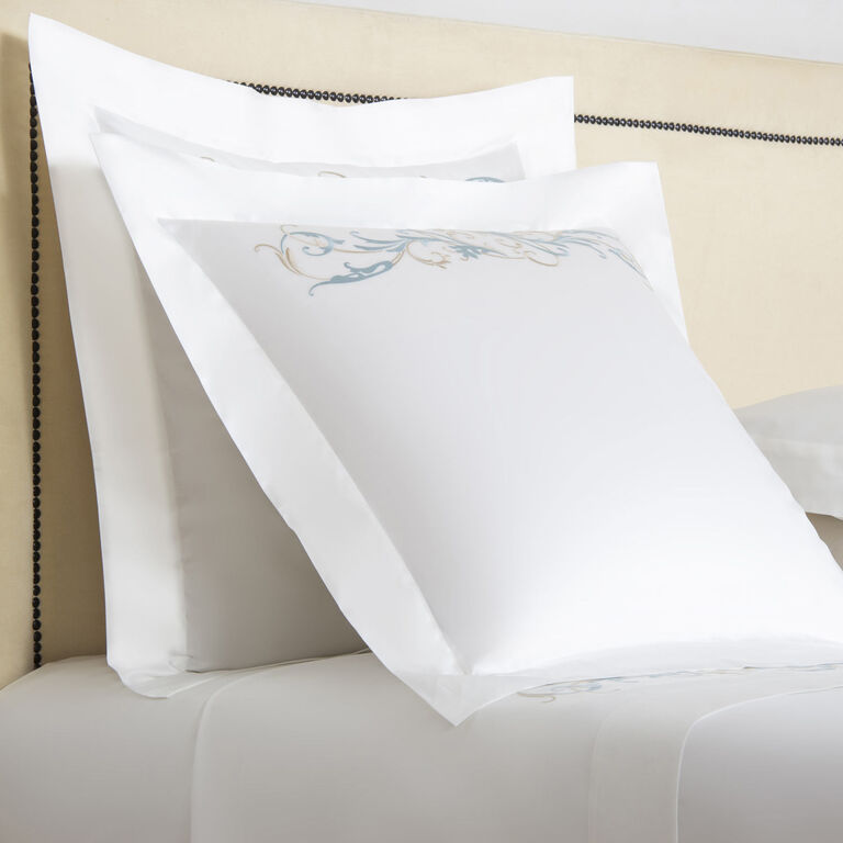 slide 2 Tracery Embroidered Euro Sham